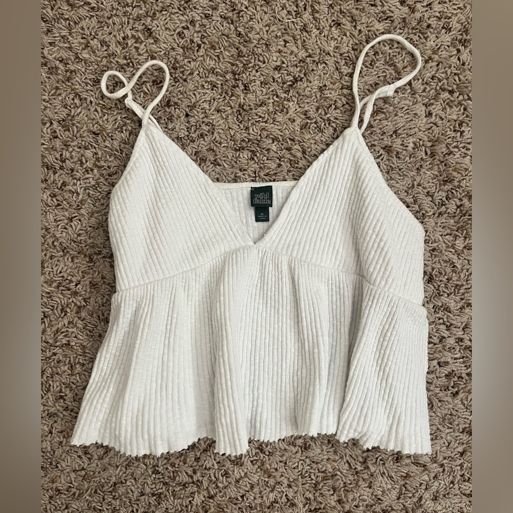 Size XL white tank